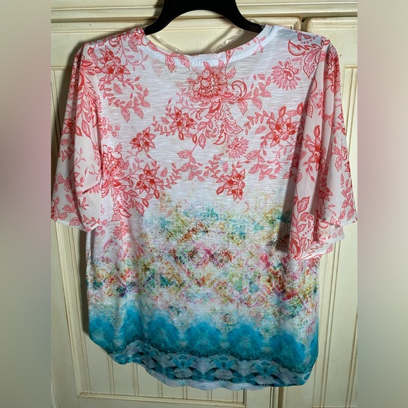 Women’s flutter sleeve top size large 12-14 - Picture 7 of 9